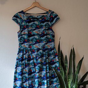 Emily & Fin Claudia Retro Road Tippin' Dress